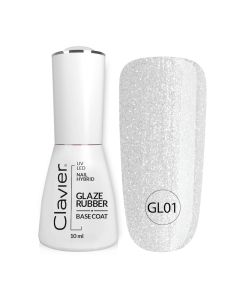 Clavier Luxury Glaze Rubber Basecoat 10ml. - GL01 Frosed