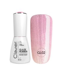 Clavier Luxury Glaze Rubber Basecoat 10ml. - GL02 Sugary