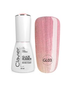 Clavier Luxury Glaze Rubber Basecoat 10ml. - GL03 Juicy