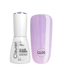 Clavier Luxury Glaze Rubber Basecoat 10ml. - GL05 Hippy Dippy