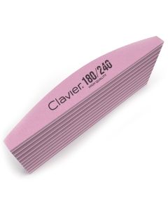 Clavier Manicure Nagelvijl Boot 180/240 - 10 stuks Roze