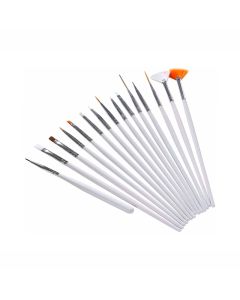Clavier Nagel Decoratie Kwasten Set 15stuks Wit