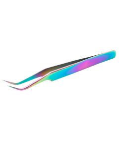 Clavier Wimper Pincet Gebogen Rainbow PT-4