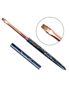 Clavier Luxury Marble Gel en Polygel Brush Vlak Recht #10