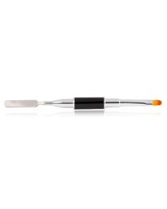 Cosmetics Zone Afsluitbare Ronde Nagel Brush Met Spatel Voor Gel