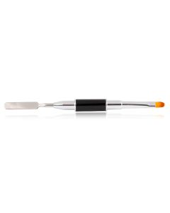 Cosmetics Zone Afsluitbare Ronde Nagel Brush Met Spatel Voor Gel, Acryl & Polygel