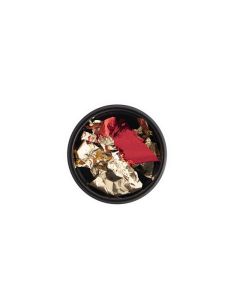 Cosmetics Zone Nageldecoratie Flakes Rood-Goud 7ml.*