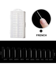 Dermarolling Nageltips French 10 maten - 240 stuks