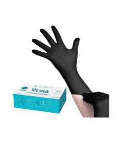 DermaSyis zwarte nitril handschoenen maat M