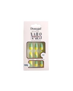 Donegal Decorated Artificial Nails Nepnagels Geel/Groen 24st. - 3108
