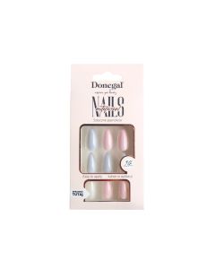 Donegal Decorated Artificial Nails Nepnagels Nude/Babyblauw 24st. - 3115
