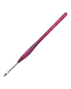 DRM Acryl Brush Met Natuurlijke Haren & Ergonomische Handgreep Rood #2