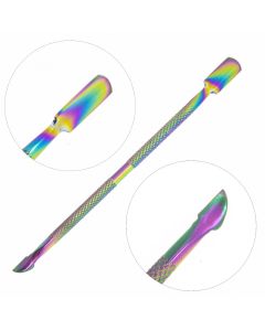 DRM Dubbelzijdige Nagelriem Spatel Kobalt Rainbow #8