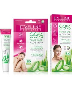Eveline Cosmetics 99% Aloë Vera Ultra-Delicate Cream For Depilaton Face And Chin 20ml.*