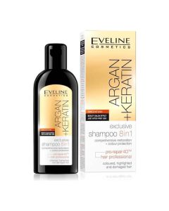 Eveline Cosmetics Argan + Keratin Exclusive Shampoo 8in1 - 150ml.