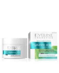 Eveline Cosmetics Hyaluronic Acid + Green Tea Intensely Moisturising Day/night Cream 50ml.