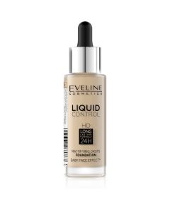 Eveline Cosmetics Liquid Control Foundation With Dropper 015 Light 32ml.
