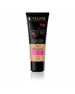 Eveline Cosmetics Selfie Time Foundation & Concealer 03 Vanilla 30ml.