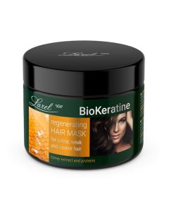 Larel® Bio Keratine Regenerating Hair Mask Voor Broos, Zwak & Grof Haar 300ml.