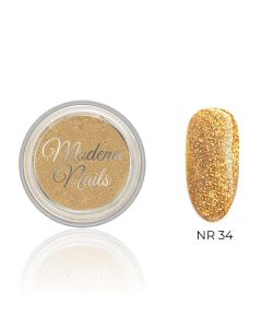 Modena Nails Acryl Goud Glitter - 34