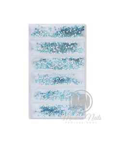 Modena Nails Cubic Zirconia Nagelsteentjes - Aqua