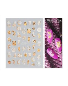 Modena Nails Nail Art Stickers Gold Glam #10