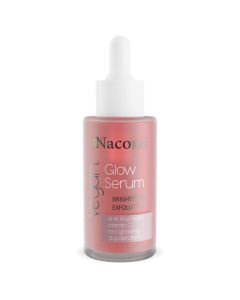 Nacomi Glow Serum Brightening And Exfoliating Serum with AHA fruit acids and red ginseng 40ml.