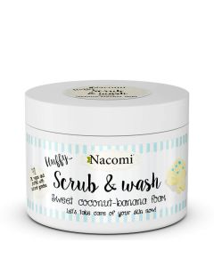 Nacomi Scrub & Wash - Sweet Coconut-Banana Foam 180ml.