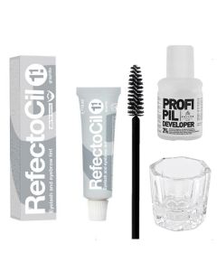 Refectocil Set Incl. Brush & Mengglas #1.1 Grafiet Grijs