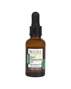 Revuele Vegan & Organic Hair Repairing Oil Macadamia & Moringa Oils 30ml.