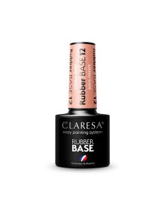 Claresa Rubber Base Glitter Gold #12 - 5ml.