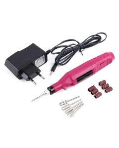 Dermarolling Handheld Nagelfrees Roze incl. opzetstukken