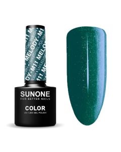 SUNONE UV/LED Hybride Groen Glitter Gellak 5ml - M11 Melody