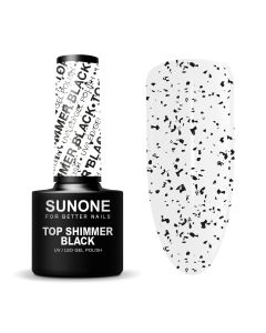 SUNONE UV/LED Top Shimmer Black 5ml.