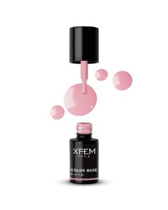 XFEM UV/LED Hybrid Gellak Base No.5 6ml. #Dark Rose