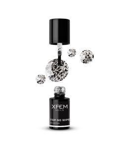 XFEM UV/LED Hybrid Gellak Topcoat No Wipe Dalmatian 6ml.