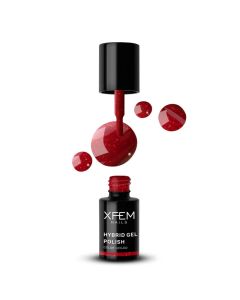XFEM Wijnrood UV/LED Hybrid Gellak 6ml. #088