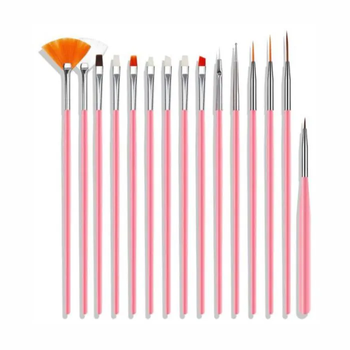 SUNONE Nail Art Penselen Set Roze 15-Delige kopen? | Dermarolling.nl