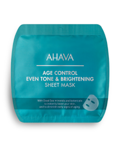 Ahava Age Control Even Tone & Brightening Sheet Mask 17gr