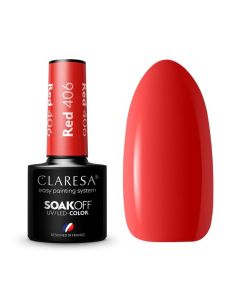 Claresa UV/LED Gellak Rood #406 - 5ml.