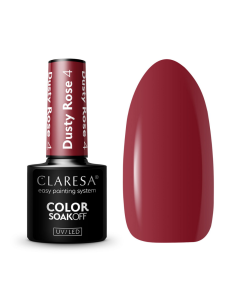 Claresa UV/LED Gellak Dusty Rose #4 - 5ml.
