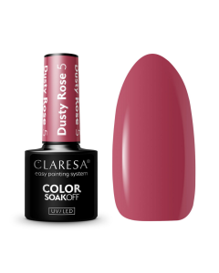 Claresa UV/LED Gellak Dusty Rose #5 - 5ml.