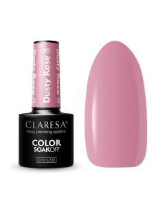 Claresa UV/LED Gellak Dusty Rose #8 5ml