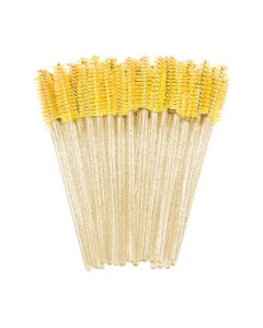 Clavier Wimper & Wenkbrauw Spiraalborstels 50 stuks Gold