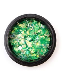 Cosmetics Zone Iriserende Bloemblaadjes Voor Nail Art #2 Groen 7ml