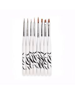 Cosmetics Zone Nagelborstels Zebra - 8 Stuks #24