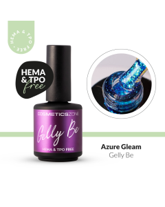Cosmetics Zone Hypoallergene Gel Base UV/LED Gelly BE Azure Gleam 15ml