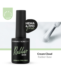 Cosmetics Zone Hypoallergene UV/LED Rubber Base Cream Cloud 15ml