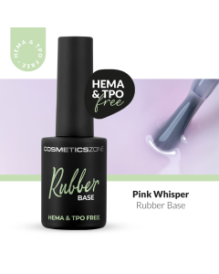 Cosmetics Zone Hypoallergene UV/LED Rubber Base Pink Whisper 15ml