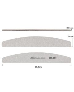 Dermarolling Professionele Nagelvijl Halve Maan Grit 100/180